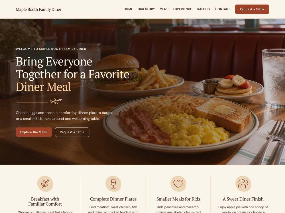 Family Restaurant & Diner homepage in 03 · Terracotta Courtyard